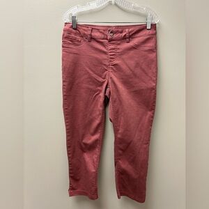 Up! Burgundy‎ Cropped Womens Jeans
